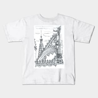 flying buttress. arcobotante. mosteiro da batalha. Kids T-Shirt